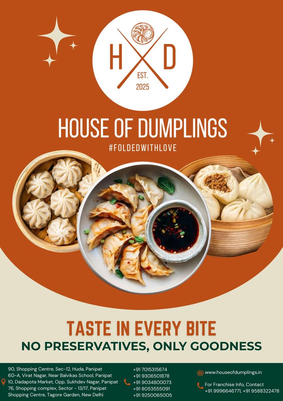 House of Dumplings brand poster
