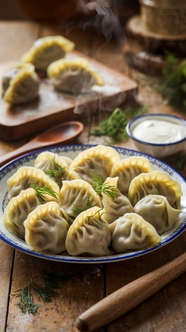 Steamed dumplings platter